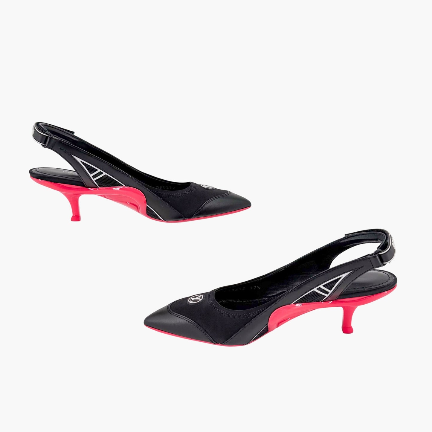 Louis Vuitton Archlight Slingback Pumps Black Size 37.5