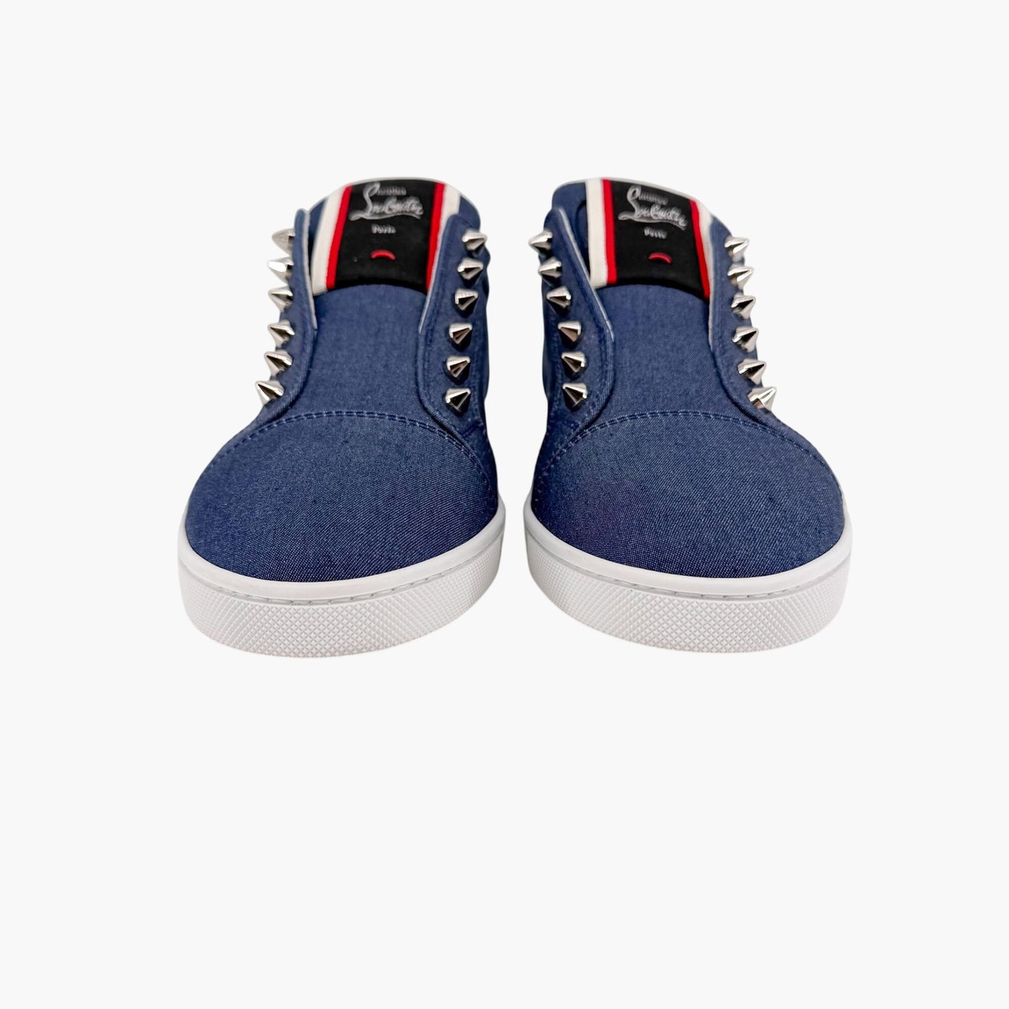 Christian Louboutin F.A.V. Slip-On Sneakers Blue Size 37.5