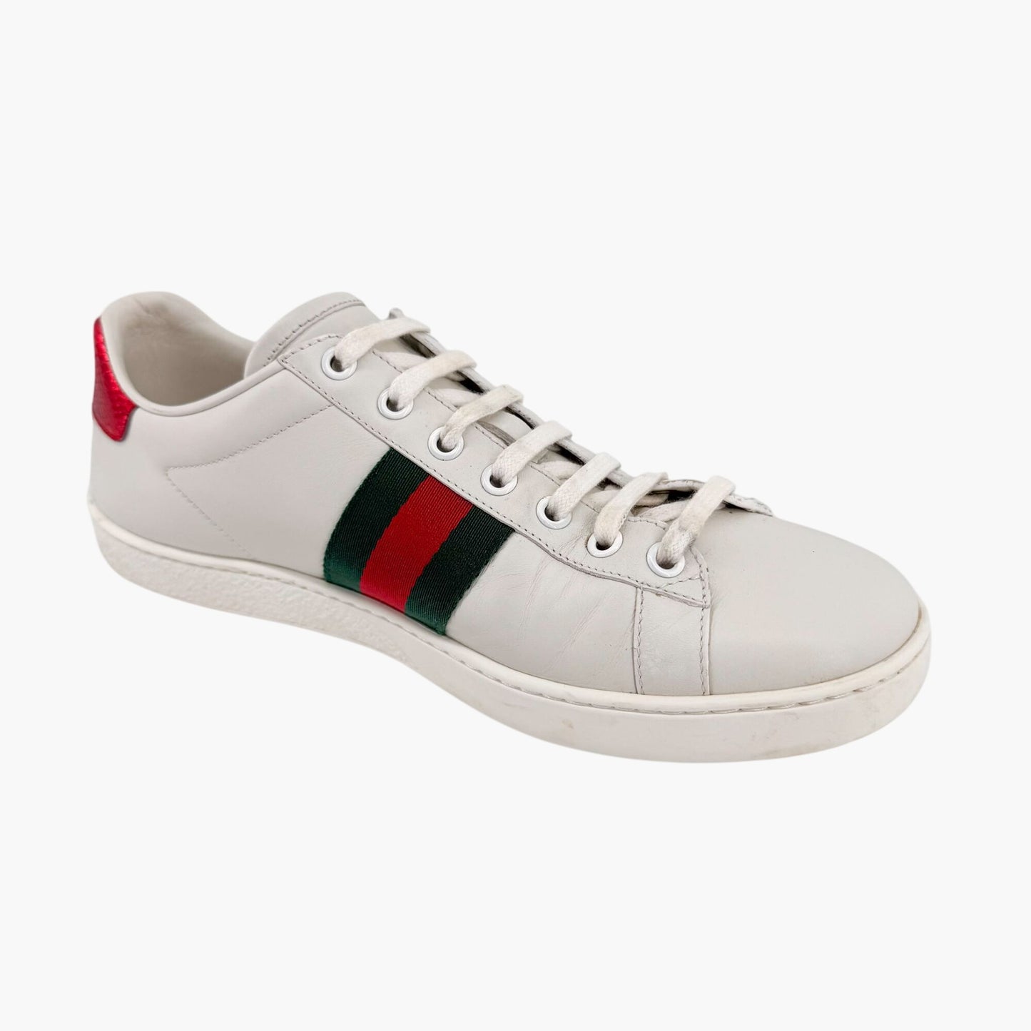 Gucci Ace Bee White Leather Sneakers – Size 38.5
