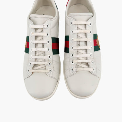 Gucci Ace Bee White Leather Sneakers – Size 38.5