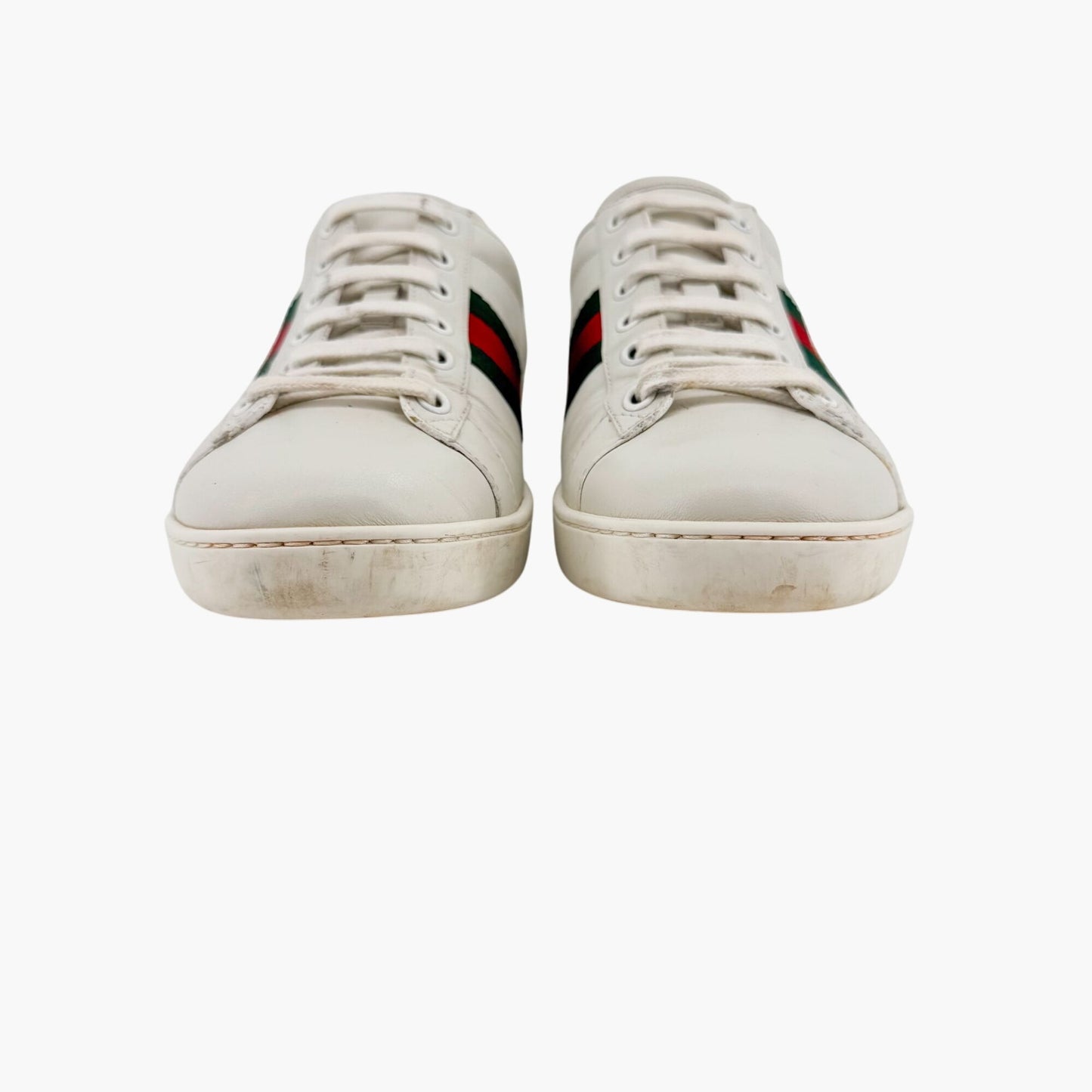 Gucci Ace Bee White Leather Sneakers – Size 38.5