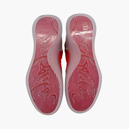 Christian Louboutin Arpoador Low-Top Sneakers in Red Suede – Size 40