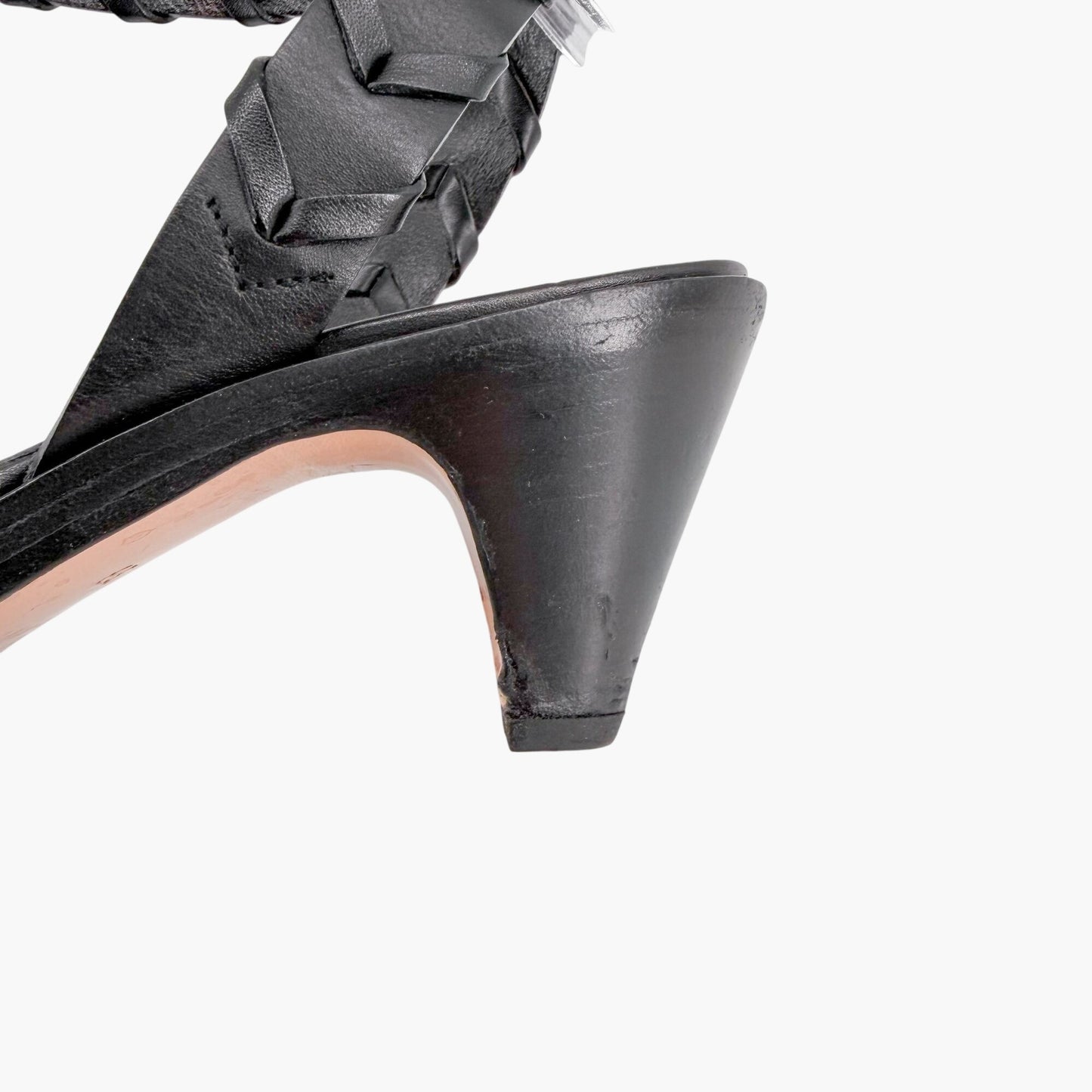 Hermès Vintage Kitten Heel Sandals Black Size 39