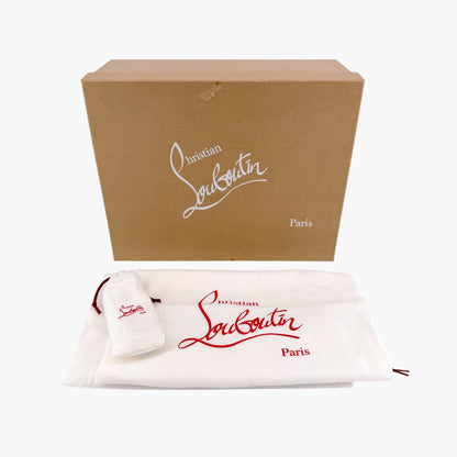 Christian Louboutin Sharkina Mesh Sneakers in White & Red Size 38.5