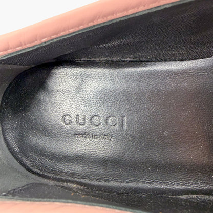 Gucci Jordaan Horsebit Loafers Pink Tweed Size 37