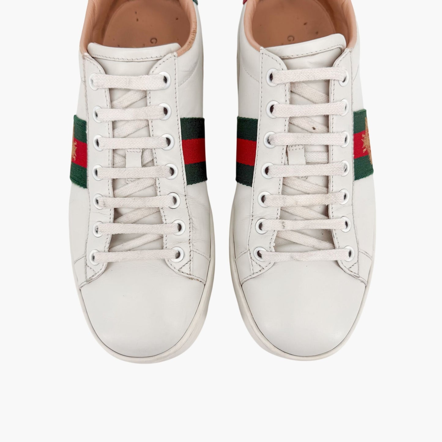 Gucci Ace Bee Platform Sneakers White Size 39