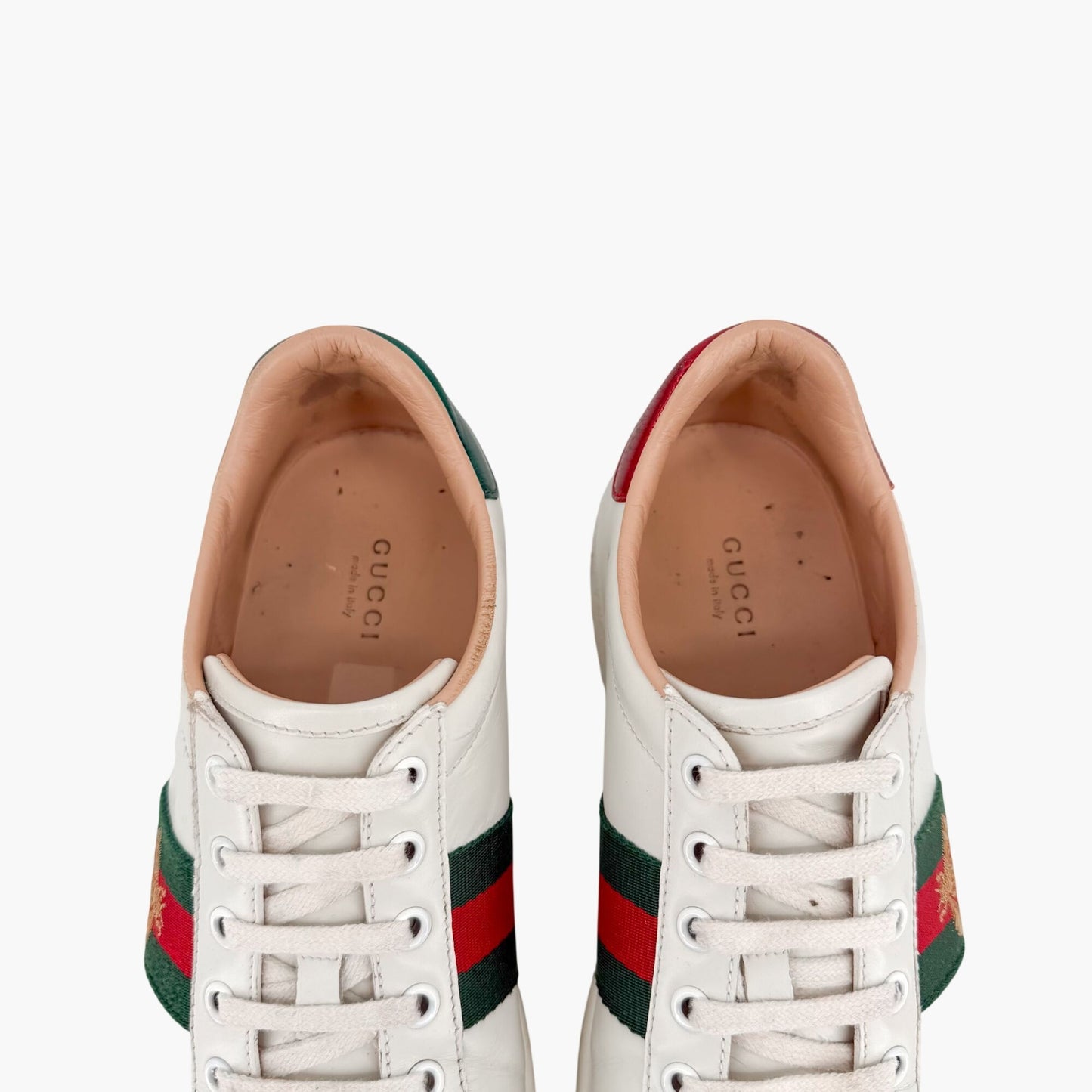Gucci Ace Bee Platform Sneakers White Size 39