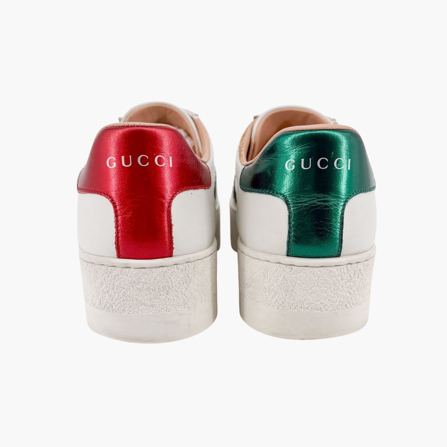 Gucci Ace Bee Platform Sneakers White Size 39