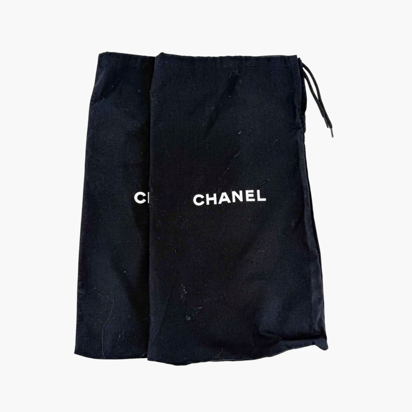 Vintage Chanel Cap Toe Kitten Pumps Black White Size 38