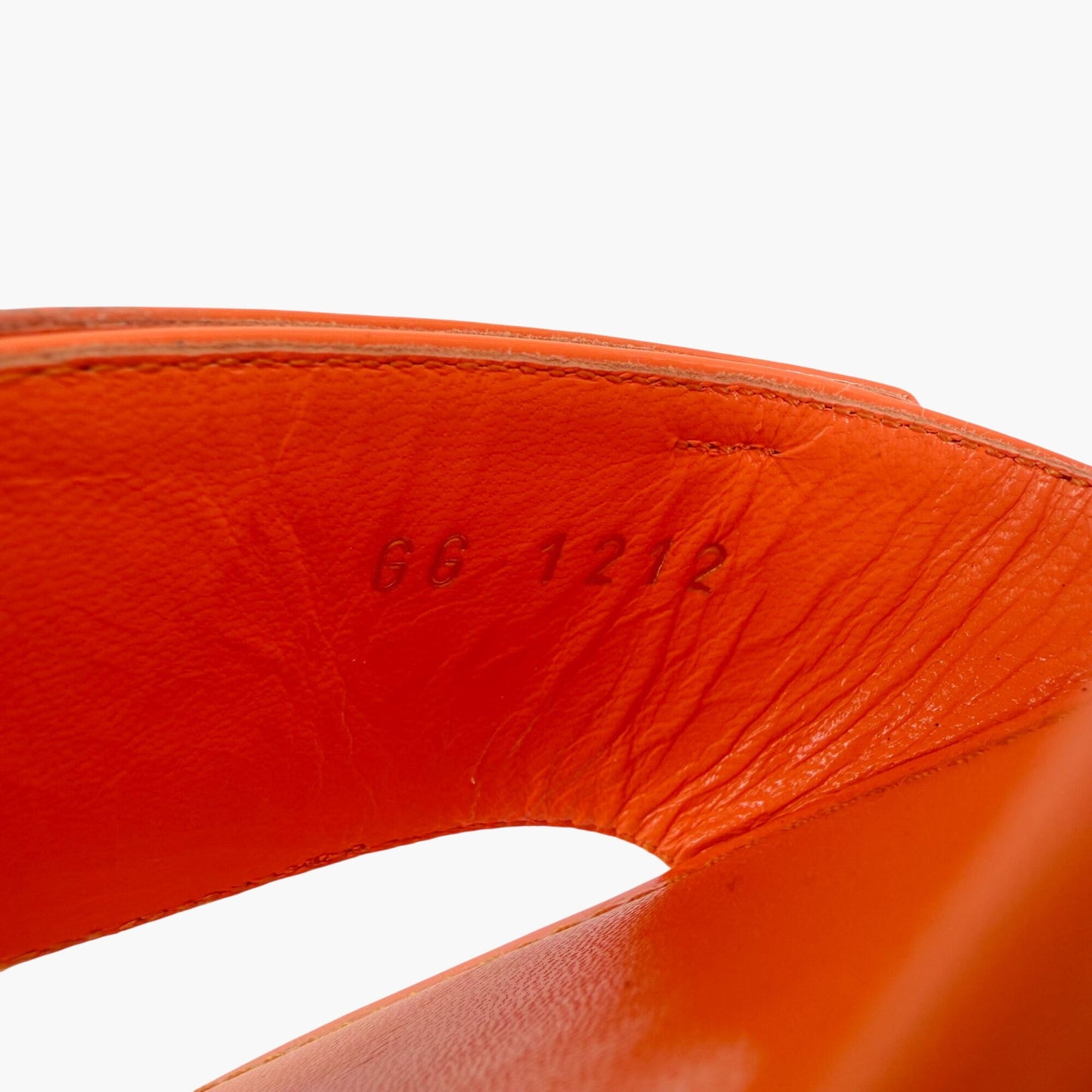 Louis Vuitton Shake LV Turnlock Sandals in Orange Patent Leather Size 37