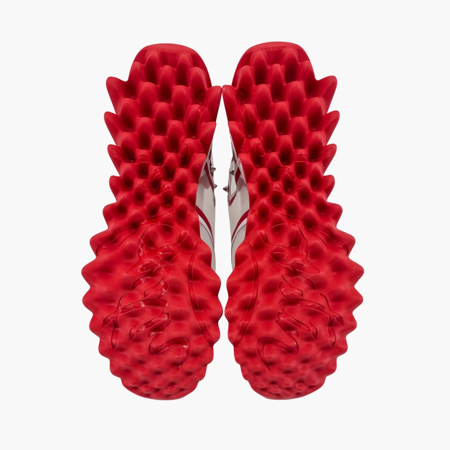 Christian Louboutin White & Red Sharkina Sneakers – Size 38