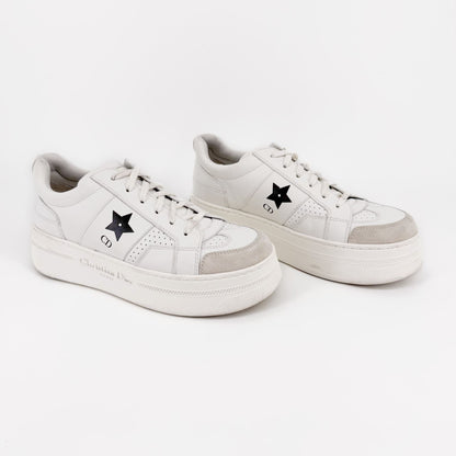 Christian Dior Star Platform Sneakers White Size 38