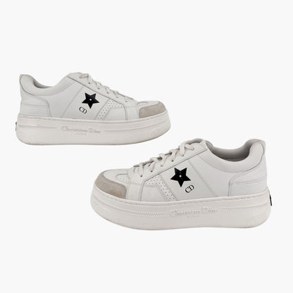 Christian Dior Star Platform Sneakers White Size 38