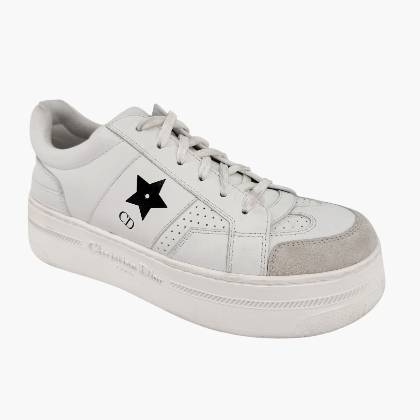 Christian Dior Star Platform Sneakers White Size 38