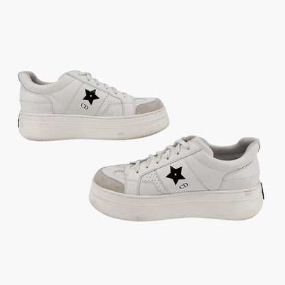 Christian Dior Star Platform Sneakers White Size 38