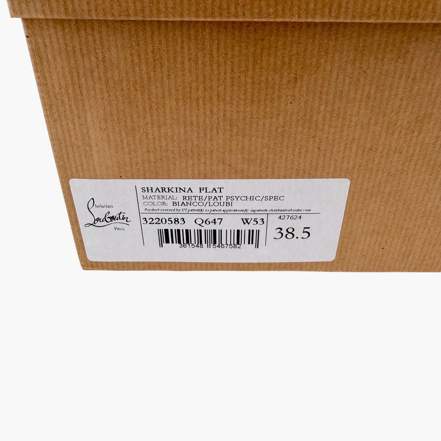 Christian Louboutin Sharkina Sneakers White Red Size 38.5