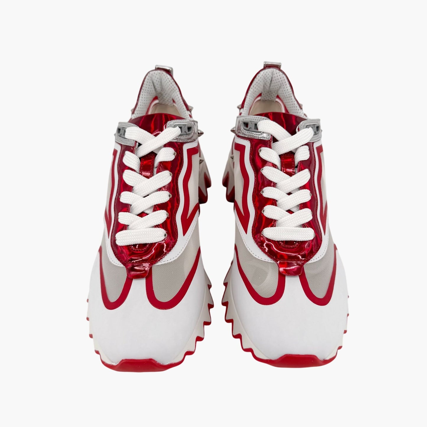 Christian Louboutin Sharkina Sneakers White Red Size 38.5
