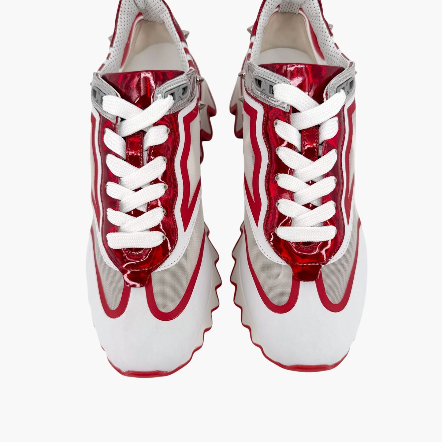 Christian Louboutin Sharkina Sneakers White Red Size 38.5