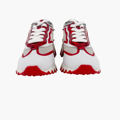 Christian Louboutin Sharkina Sneakers White Red Size 38.5
