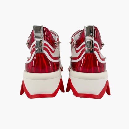 Christian Louboutin Sharkina Sneakers White Red Size 38.5