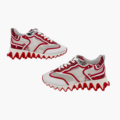 Christian Louboutin Sharkina Sneakers White Red Size 38.5