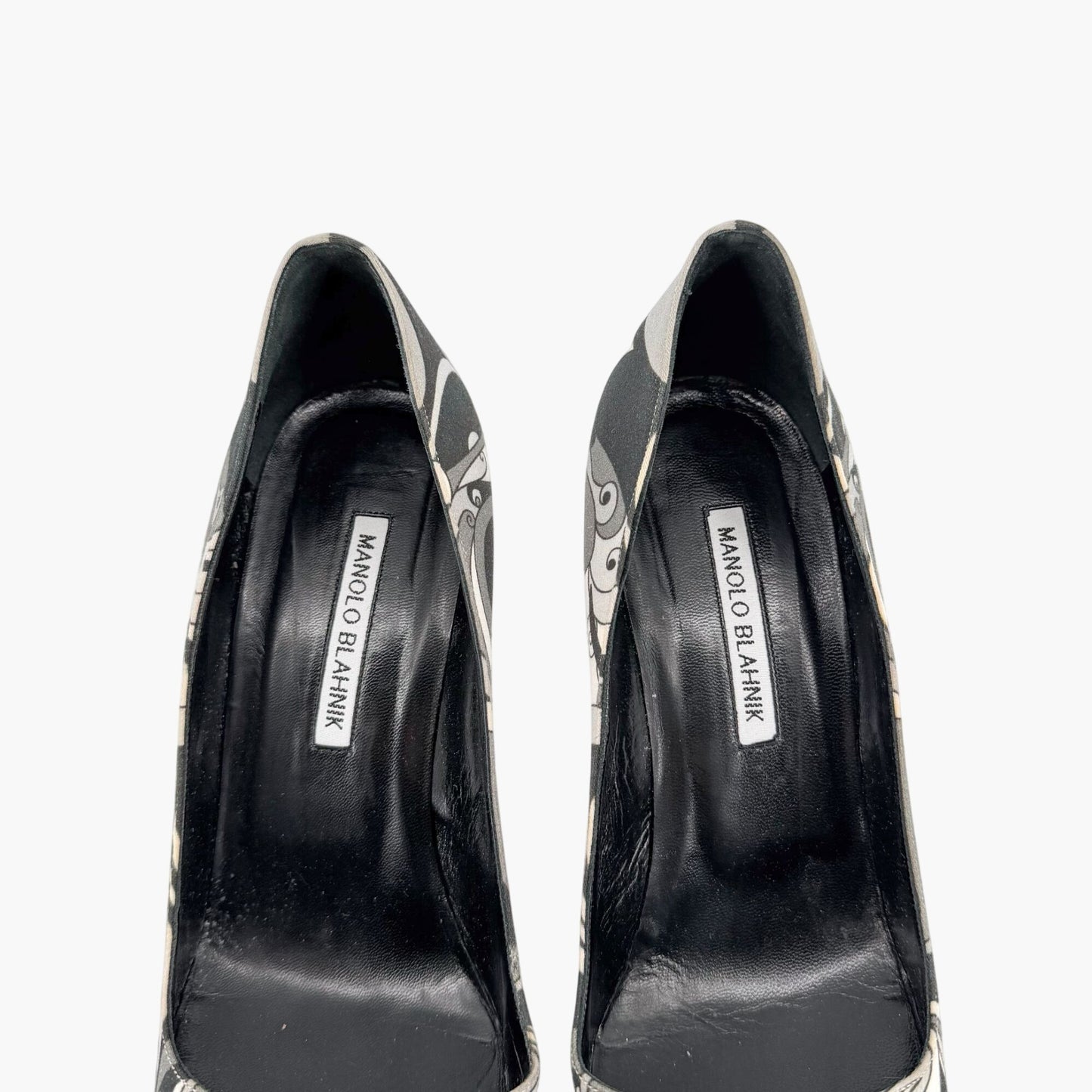 Manolo Blahnik Hangisi 105 Pumps Gray Crystal Size 40