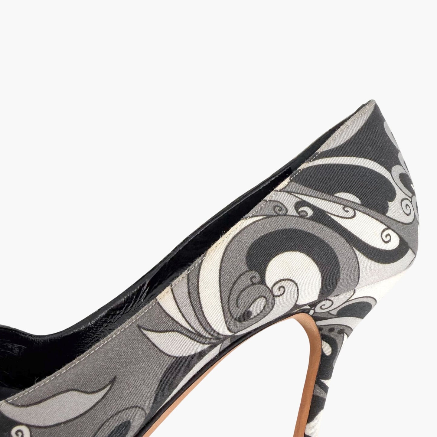 Manolo Blahnik Hangisi 105 Pumps Gray Crystal Size 40