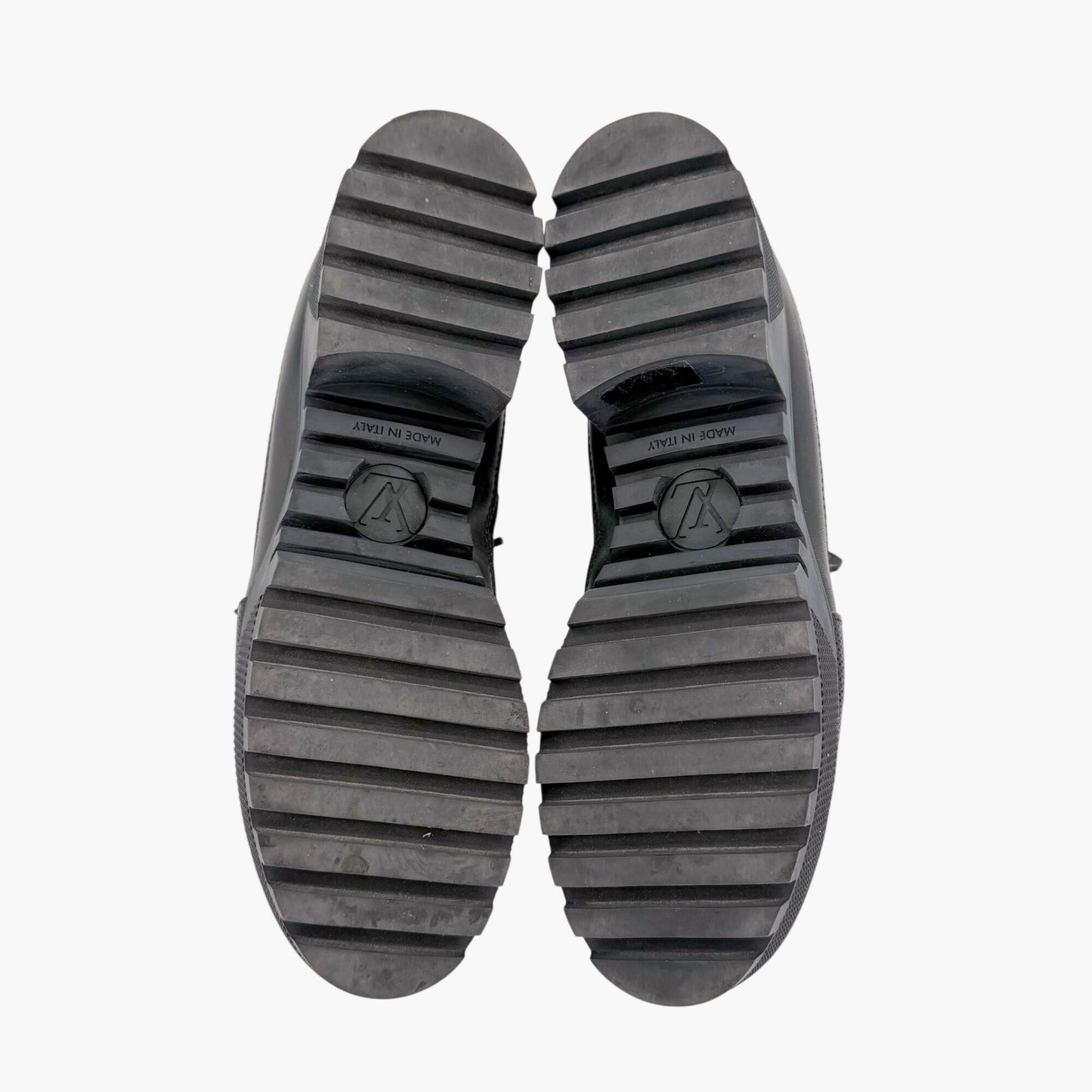 Louis Vuitton Laureate Platform Desert Boots Denim Size 39.5