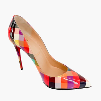 Christian Louboutin Pigalle Follies Check Pumps Size 37