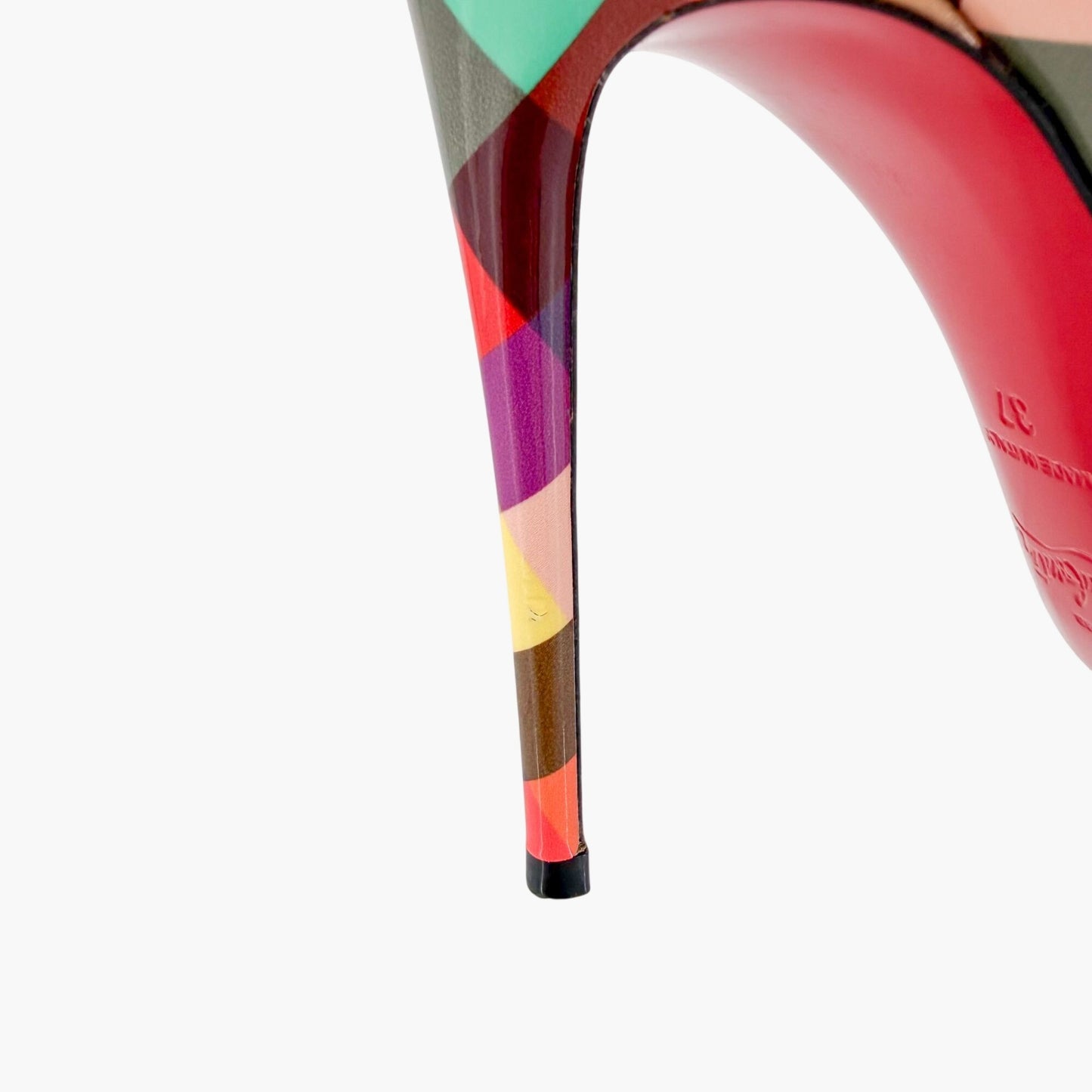 Christian Louboutin Pigalle Follies Check Pumps Size 37