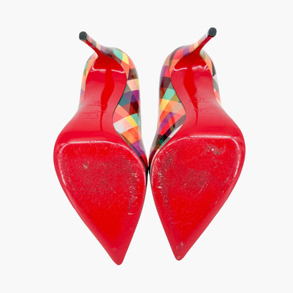 Christian Louboutin Pigalle Follies Check Pumps Size 37