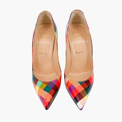 Christian Louboutin Pigalle Follies Check Pumps Size 37