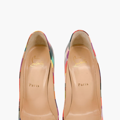 Christian Louboutin Pigalle Follies Check Pumps Size 37