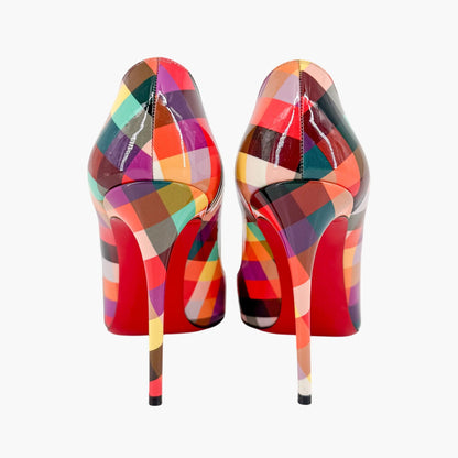 Christian Louboutin Pigalle Follies Check Pumps Size 37