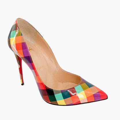 Christian Louboutin Pigalle Follies Check Pumps Size 37