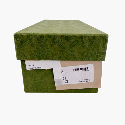 Gucci Cosmos Interlocking G Slide Sandals Brown Size 38