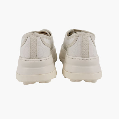 Gucci Tennis 1977 Platform Sneakers White GG Canvas Size 41 US 11 Women’s