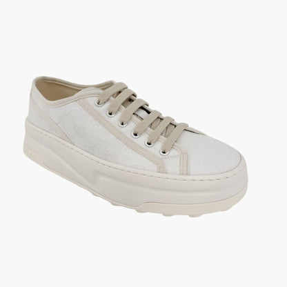 Gucci Tennis 1977 Platform Sneakers White GG Canvas Size 41 US 11 Women’s