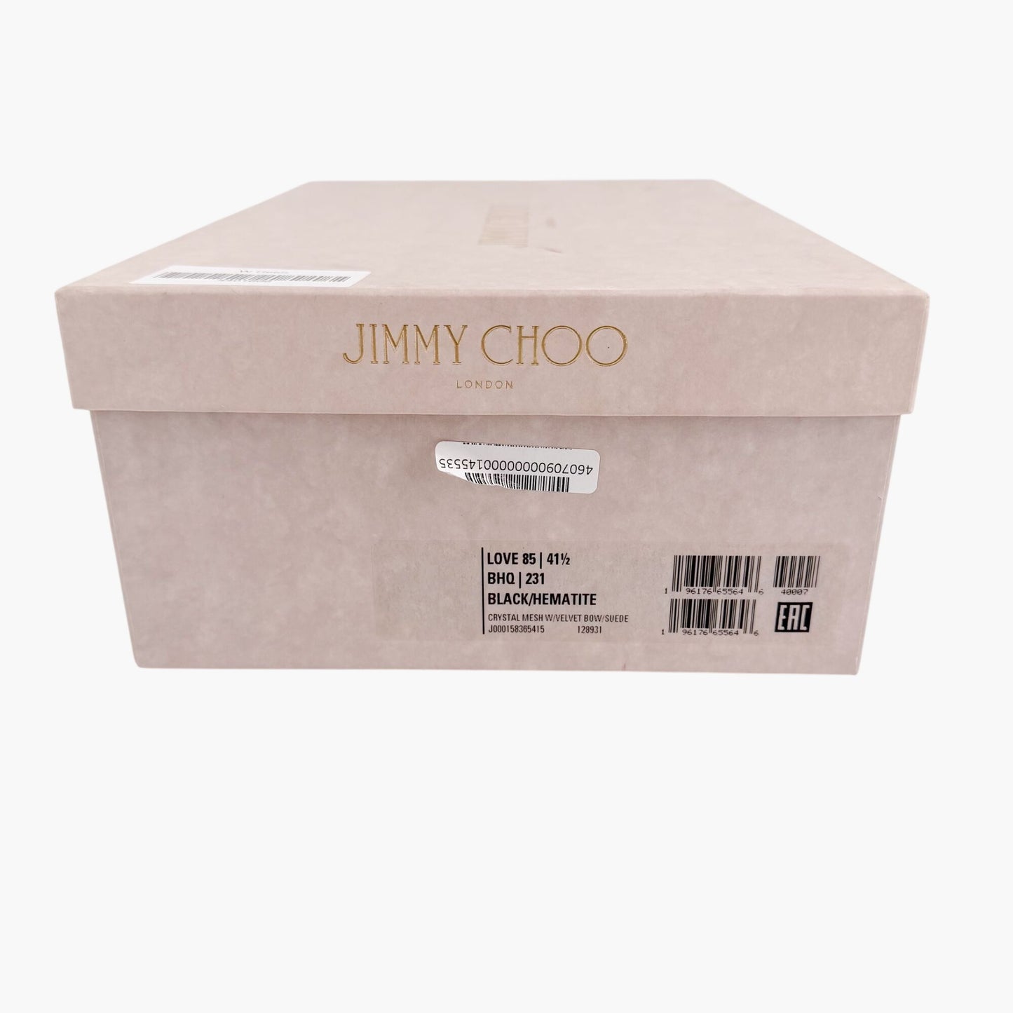 Jimmy Choo Love 85 Crystal Mesh Pumps Black Size 41.5
