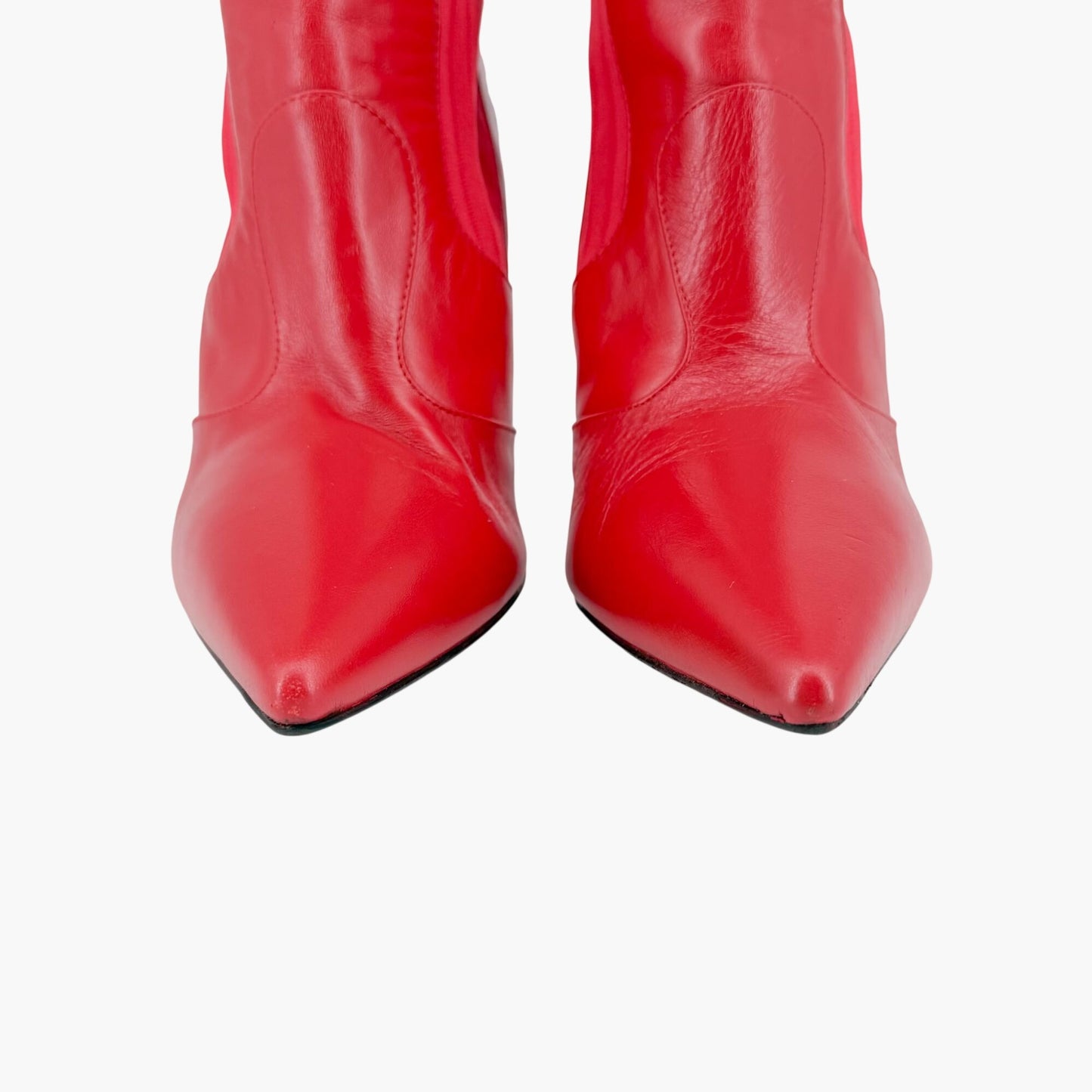 Fendi Rockoko Thigh High Sock Boots Red Size 38.5
