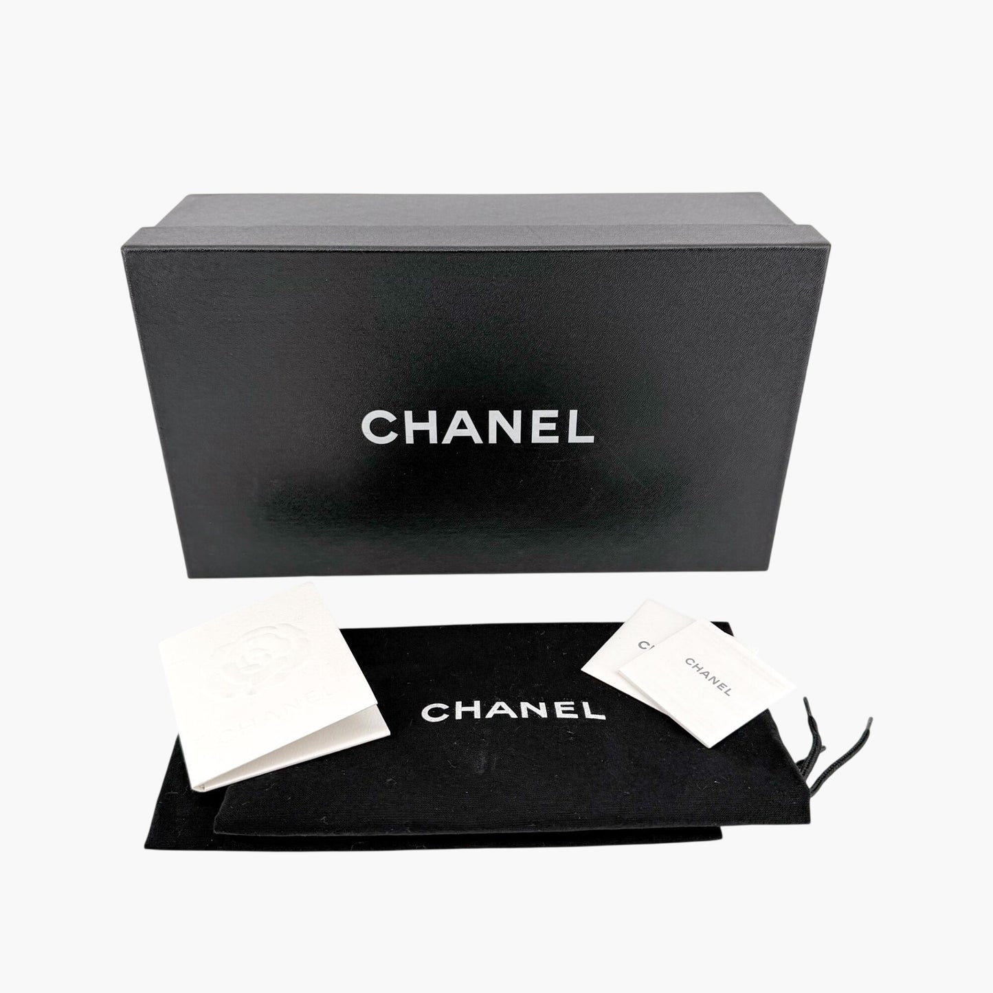 Chanel Flower Heel Oxford Shoes Black Patent Size 37