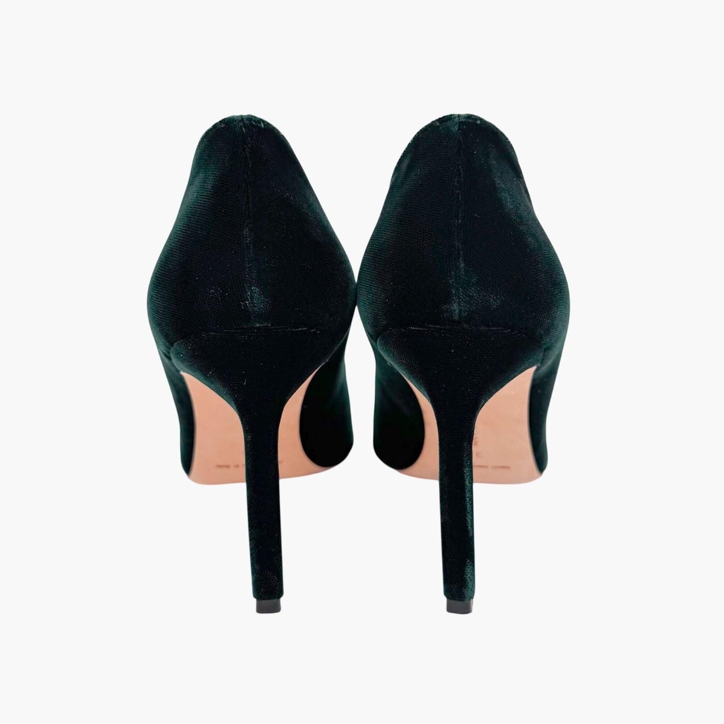 Manolo Blahnik BB Velvet Pumps Green Size 38