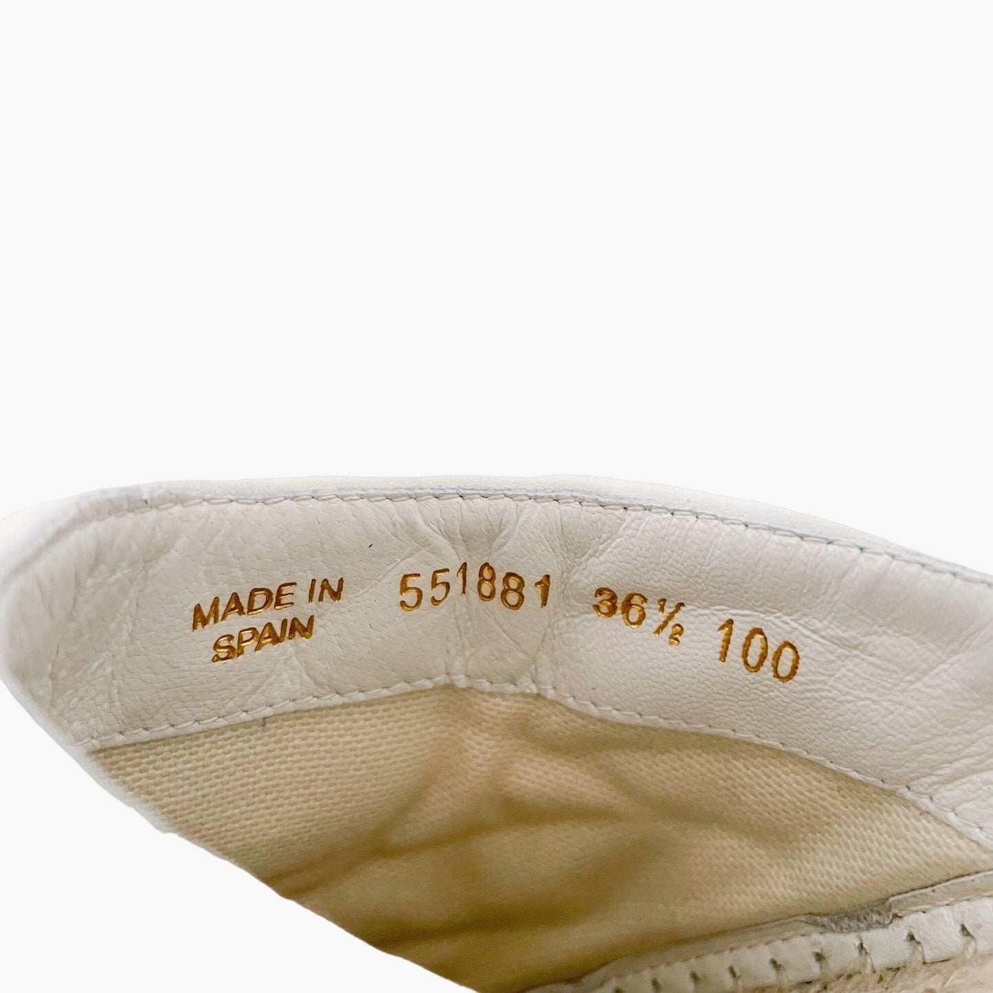 Gucci GG Marmont Espadrille Mules in White Matelassé Size 36.5