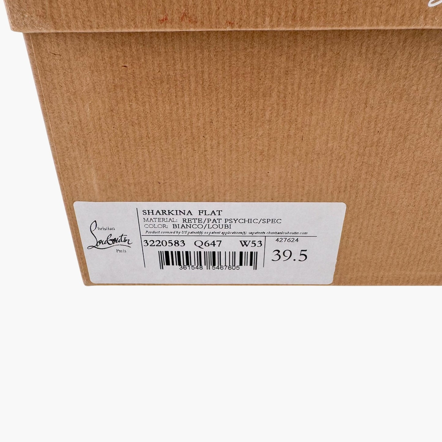 Christian Louboutin Sharkina Sneakers White Red Mesh – Size 39.5