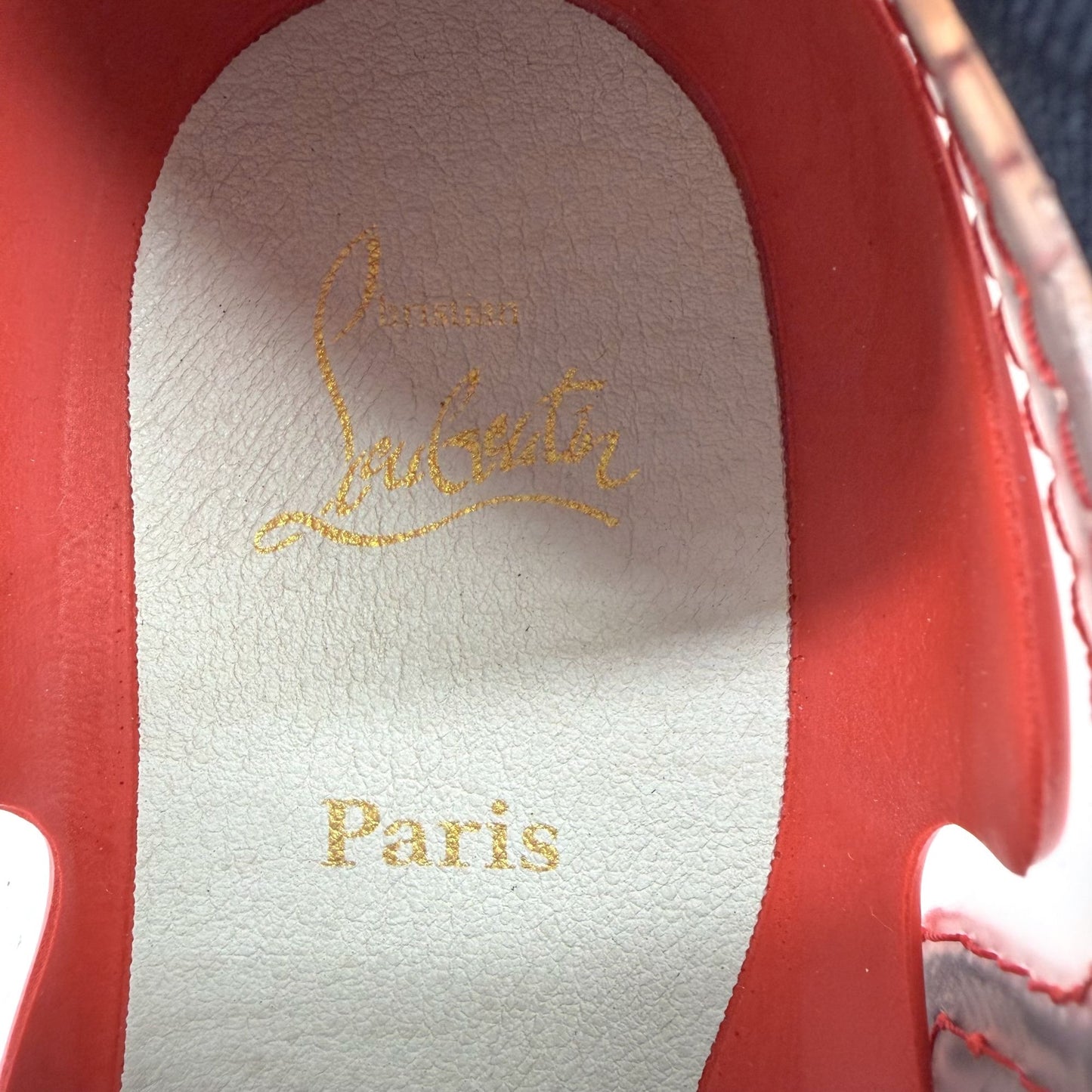 Christian Louboutin Arpoador Donna Blue Suede Sneakers Size 39