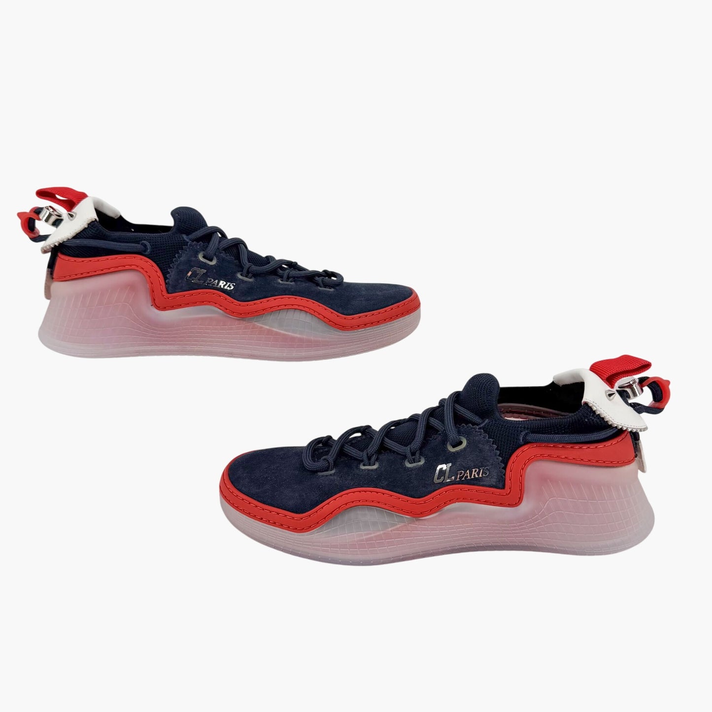 Christian Louboutin Arpoador Donna Blue Suede Sneakers Size 39