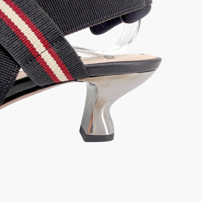 Fendi Colibri FF Mesh Slingback Pumps Size 37.5