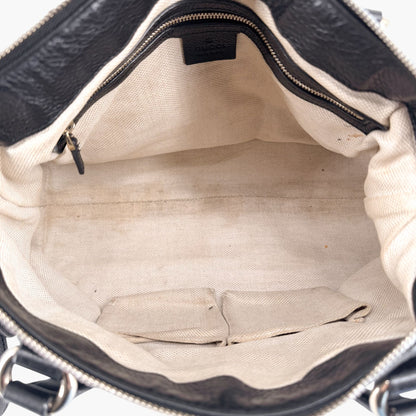 Gucci Soho GG Tassel Bag Black Pebbled Leather