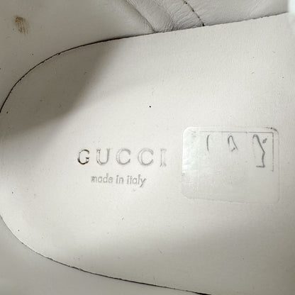 Gucci Ace Bee Sneakers in White Leather with Web Stripe – Size 41