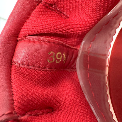 Christian Louboutin Arpoador Drawstring Sneakers in Red Suede Size 39.5